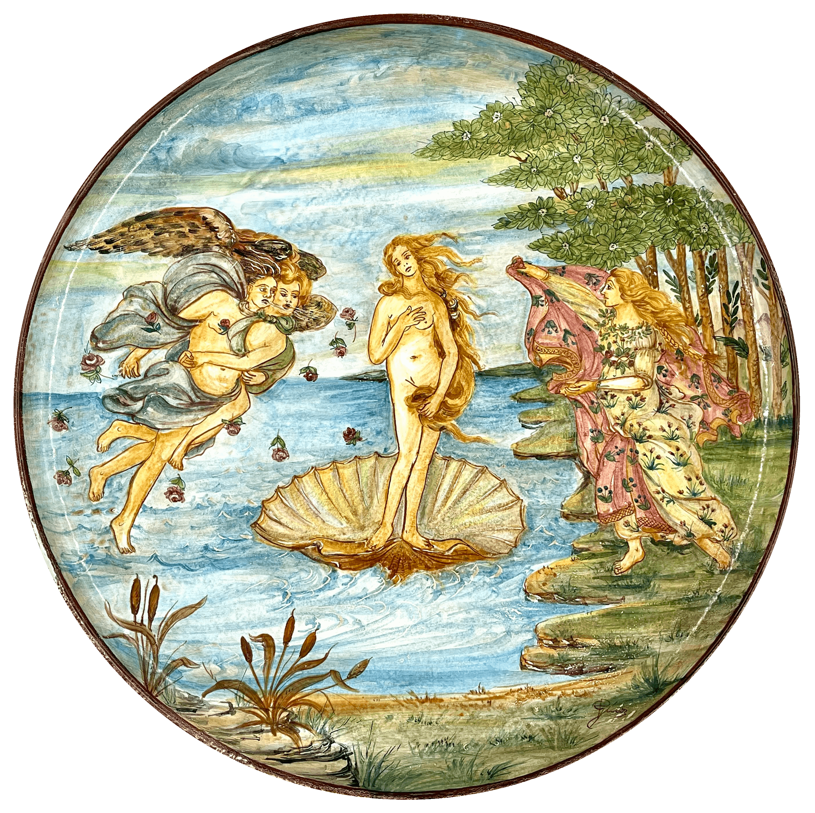 皿・プレート Stussy birth Venus plate Birth of Venus Wall Plate – Tesori Imports