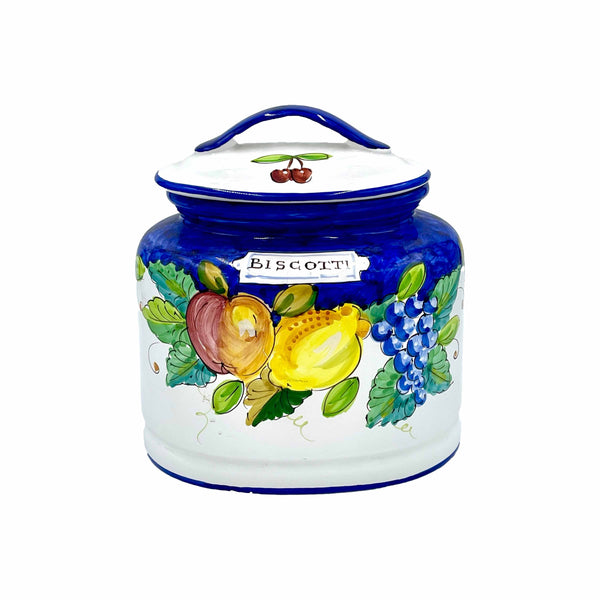 D'Arna Perugia Ravello Blue Large Biscotti Jar