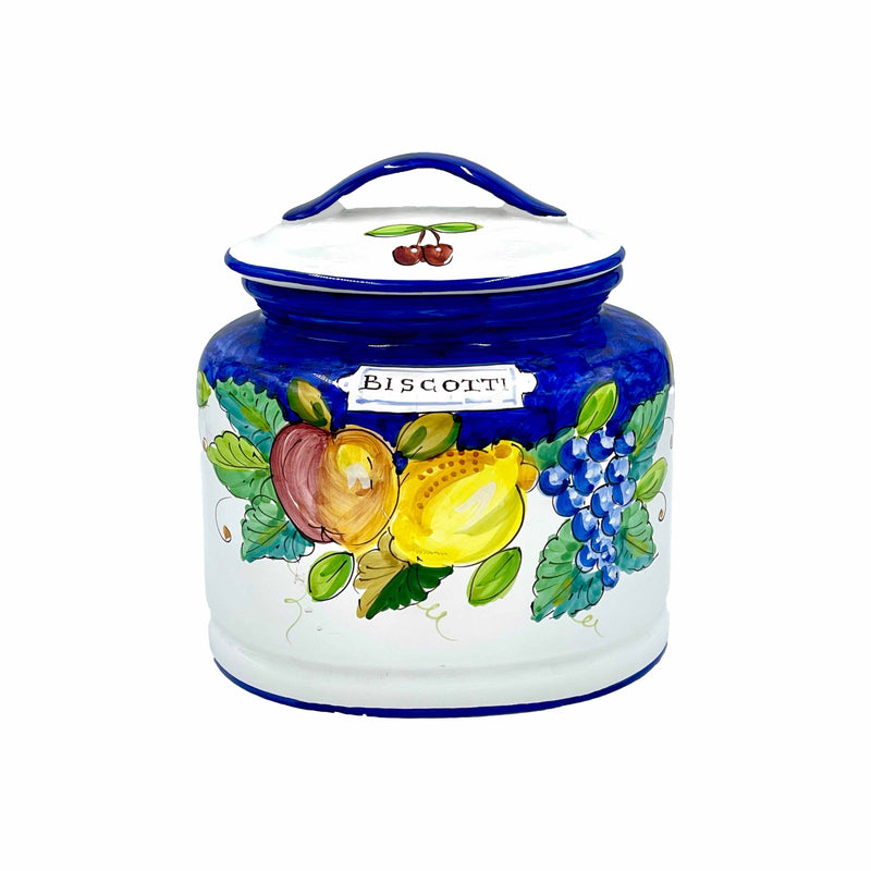 D'Arna Perugia Ravello Blue Large Biscotti Jar