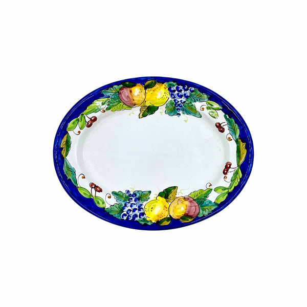 D'Arna Perugia Ravello Blue Large Oval Platter