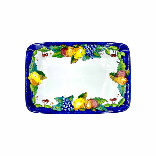 D'Arna Perugia Ravello Blue Large Rectangular Platter