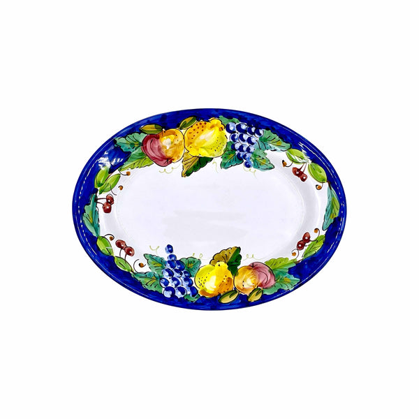 D'Arna Perugia Ravello Blue Medium Oval Serving Dish