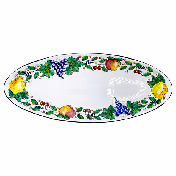 D'Arna Perugia Ravello White Extra Large Oval Platter