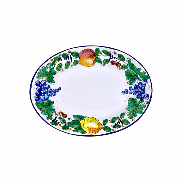 D'Arna Perugia Ravello White Medium Oval Serving Dish