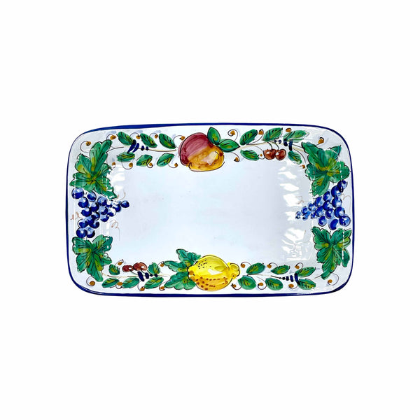 D'Arna Perugia Ravello White Small Rectangular Platter