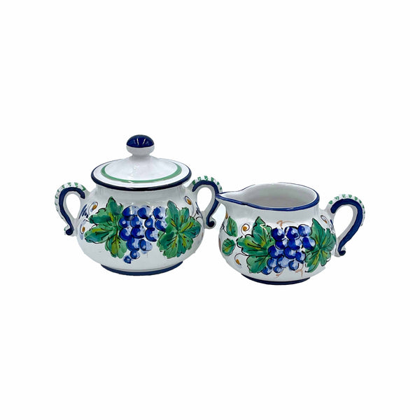 D'Arna Perugia Ravello White Sugar & Creamer Set