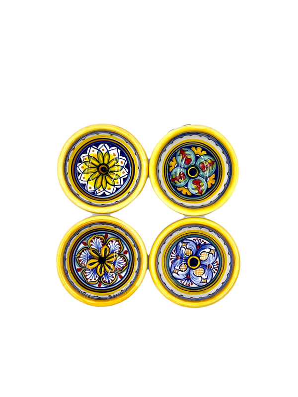 Ceramiche Sberna Geometrico Dipping Bowls Set of 4 small 01