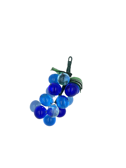 Murano Glass Grape Cluster 4" Various Blues