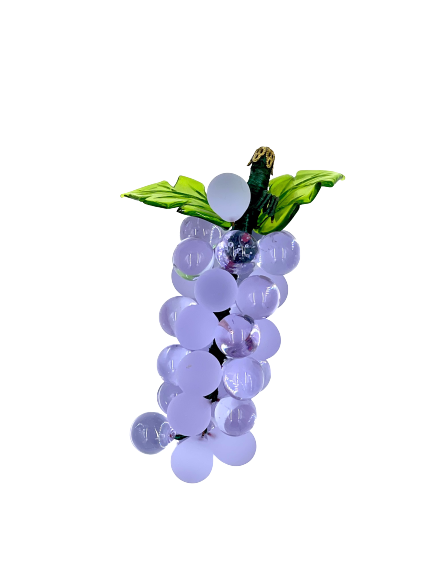 Murano Glass Grape Cluster 5" Lavender
