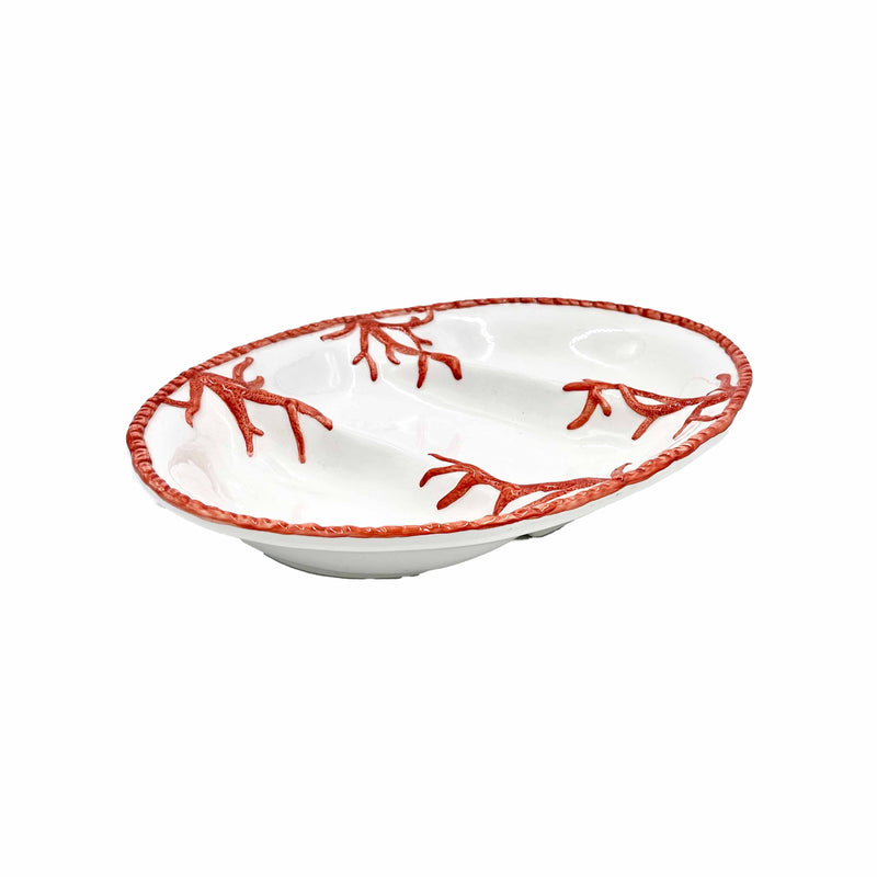 Ocean Reef Coral Large 3 Compartment Antipasti Dish