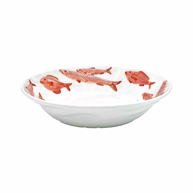 Ocean Reef Coral Large Serving Bowl with Fish
