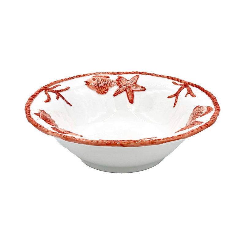 Ocean Reef Coral Medium Round Serving Bowl