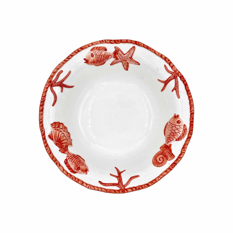 Ocean Reef Coral Medium Round Serving Bowl