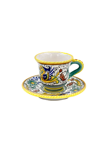Raffaellesco Espresso Cup & Saucer Set Style 02