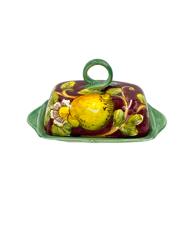 Red Frutta Butter Dish