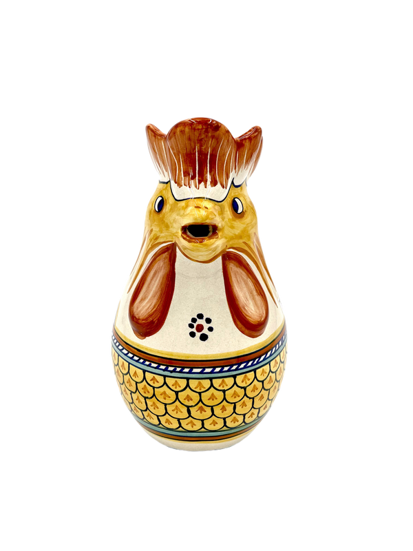 Ceramiche Sberna Geometrico Rooster Pitcher 06