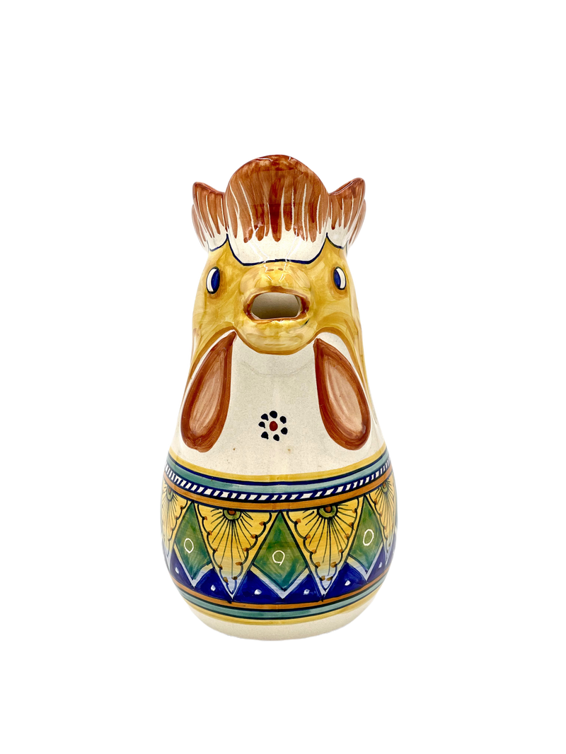 Ceramiche Sberna Geometrico Rooster Pitcher 07