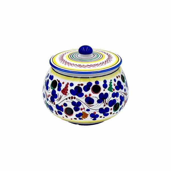 Arabesco Blue Multi Garlic Keeper