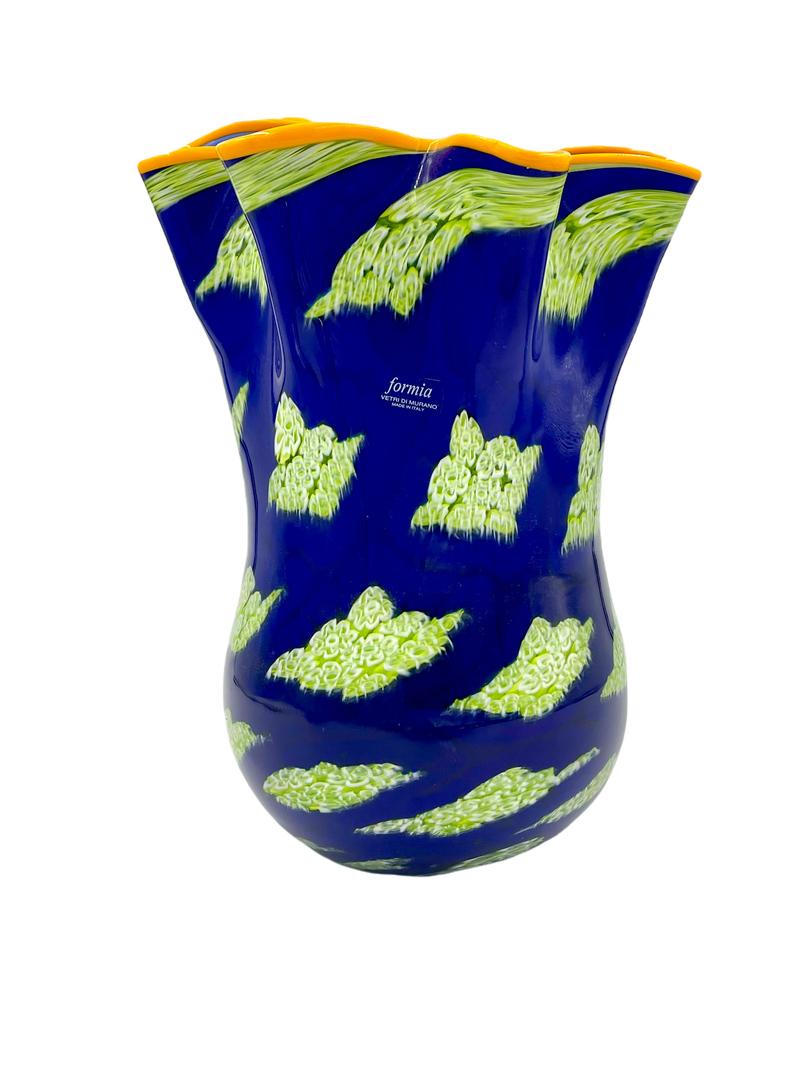 Formia Murano Glass Handkerchief Vase