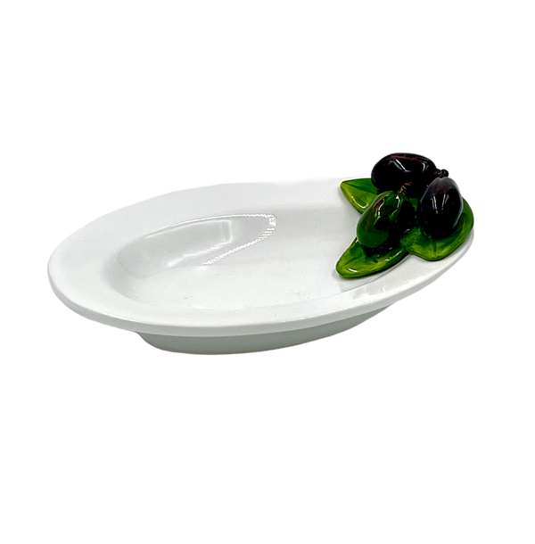 Condiment Dish with Raised Olives 01